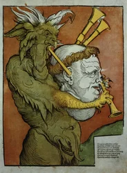 Questa immagine è stata utilizzata come manifesto dai riformatori contro la Chiesa Cattolica Romana. L